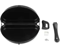 Подвійна сковорода для омлету Folding Omelette Pan 28 см складна антипригарна омлетница, двосторонній горизонтальний прилад для приготування яєць