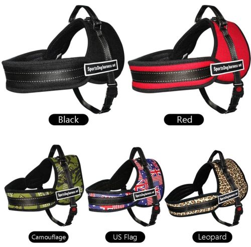 Нейлонова шлейка для собак Sports Dog Harness Set нагрудний регульований ремінь для тварин, повідець жилет з грудним обхватом для вигулу собак