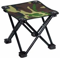 Туристична складна табуретка Stool Folding Table ZDY01 до 130 кг з чохлом, Розкладний стілець 28x28x24 см для риболовлі та пікніка Камуфляжний