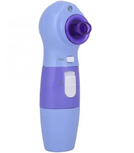 Масажер для механічного чищення обличчя Power Perfect pore ZA-11 4 насадки, апарат для вакуумного очищення обличчя очищувач пір PL-1026 Фіолетовий
