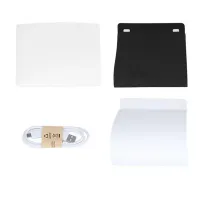 Раскладной фотобокс NJ-0065 с Led-подсветкой 40x40x40 см для предметной съемки, Световой лайтбокс для макросъемки, Мини фотостудия 2 фона