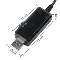 Повышающий USB кабель для питания Wi-Fi роутера от Power Bank 5V с переключателем 9V или 12V, с регулятором 9V/12V с переходником на 3.5мм и 5.5мм
