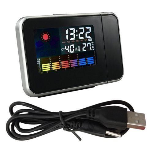 Настільний годинник з проектором часу Kronos DS-8190 метеостанція Color Screen Calendar