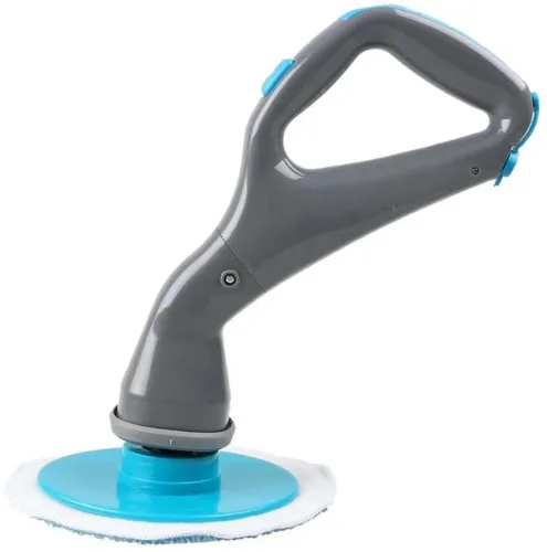 Бездротова щітка для прибирання Hurricane Muscle Scrubber 4 насадкия, акумуляторна чистяча щітка від USB з насадками для чищення поверхонь сіра