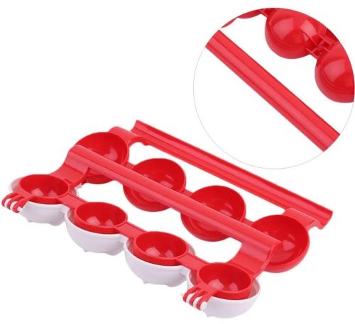 Форма для виготовлення фаршированих м'ясних кульок Stuffed Ball Maker RS-45 фрикадельок з начинкою на 4 клітинки для приготування котлет з пластику