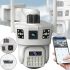 Уличная Wi-Fi камера видеонаблюдения на 3 объектива Smart Camera SD-39 с датчиком движения, Поворотная тройная вай фай камера с ночной съемкой