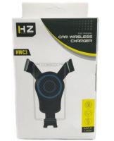Автомобильный держатель для телефона с беспроводной зарядкой HZ HWC3 8W, Автодержатель, Универсальная автомобильная зарядка-держатель в авто, Черный