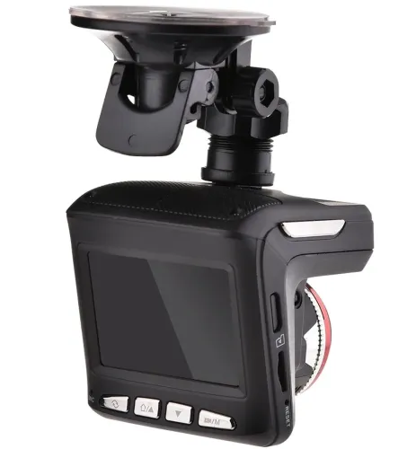 Автомобільний відеореєстратор DVR X7 GPS з антирадаром, Універсальний авторегістратор 1080p з детектором радара кут огляду 140 градусів Чорний