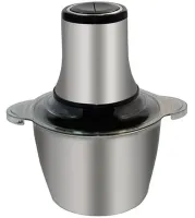 Электрический измельчитель мясорубка Cooking Молния ZP-051 600W с двухъярусным лезвием Металлический кухонный блендер мини комбайн с чашей 2л BT-7019