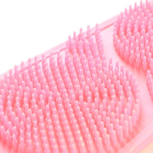 Силіконова двостороння мочалка Silicon bath towel 70см мочалка-масажер для тіла, масажна щітка для душу і ванни з ручками Silica gel Bath brush
