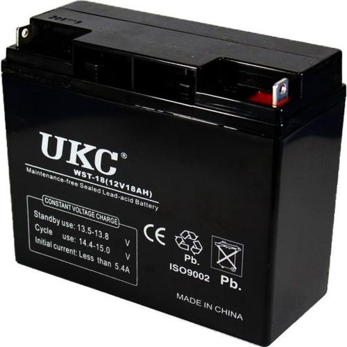 Універсальний акумулятор UKC 12V 18Ah WST-18 (Акумуляторна батарея 12В 18Ач)