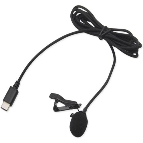 Петличний мікрофон Media Microphone DM USB Type-C MK-3 з роз'ємом для телефону, міні мікрофон 15 см, дротова петличка