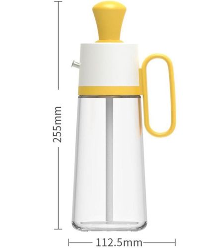 Кухонний дозатор для масла з пензликом Oil Dispenser 2 в 1 скляна пляшка для рідин багатофункціональний диспенсер для рідких продуктів 550 мл