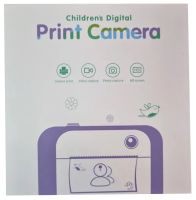 Дитячий фотоапарат з миттєвою печаткою Print Camera Y61 Ведмежа, Цифрова акумуляторна камера принтер для фото і відео з термопапером Y600-1