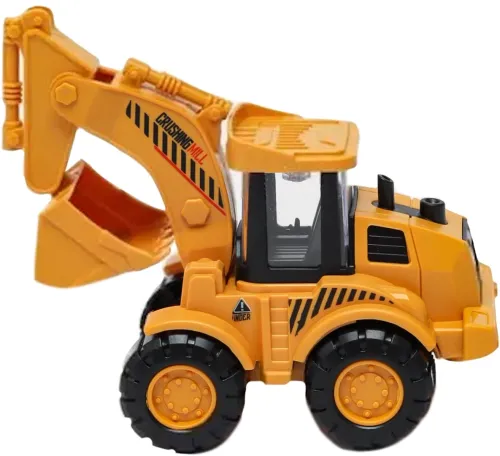 Дитяча іграшка екскаватор з рухомим ковшем Engineering Veicle Truck Sy686b - 613 іграшковий бульдозер машинка 17х7.5х8. 5 см для дітей Жовтий