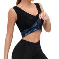 Жіноча стягуюча майка Sweat Shaper Women's для схуднення з ефектом сауни, Майка сауна для заняття спортом для жінок M/L XL / XXL Чорна