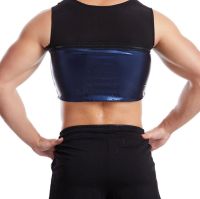 Чоловіча стягуюча майка Sweat Shaper Men's для схуднення з ефектом сауни, Майка сауна для спорту для чоловіків M/L XL / XXL Чорна