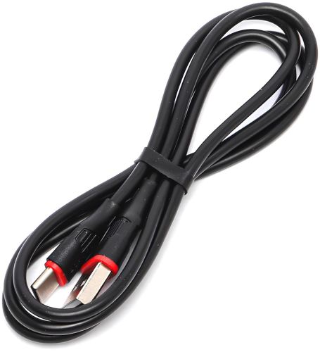 Кабель для зарядного пристрою Borofone BX17 USB Type-C 3A 1м для заряджання та передавання даних телефона, зарядка шнур 100 см для смартфона Чорна