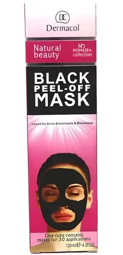 Чорна маска для обличчя Dermacol Black Peel Off Mask в тюбику 120мл. проти вугрів і чорних крапок