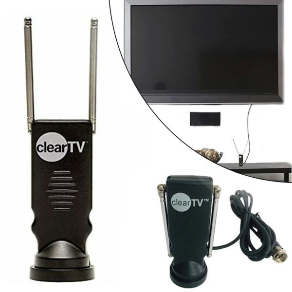 Міні Цифрова ТВ антена для Т2 Clear TV Premium 4K RV-813 для цифрового телебачення, кімнатна телевізійна антена для телевізорів з Т2 тюнером