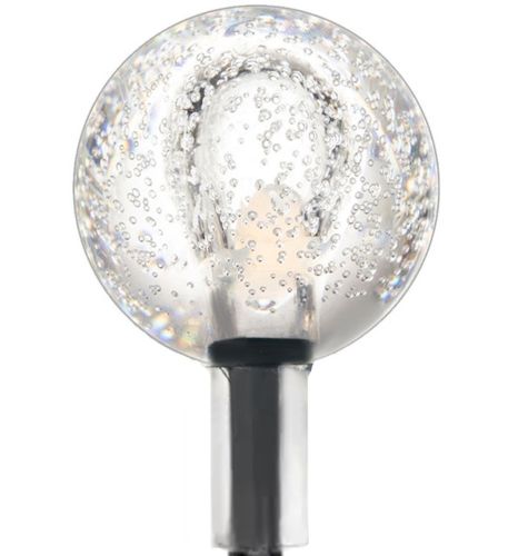 Уличная садовая гирлянда лампочки RGB Crystal Balls Lights 6 метров 20 LED фонариков на солнечной батарее, Водонепроницаемые фонарики Solar для сада