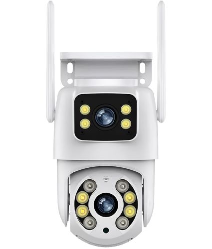 Бездротова вулична IP камера відеоспостереження Wifi Smart Camera Q13 6Мп поворотна подвійна відеокамера з нічною зйомкою і віддаленим доступом Rias