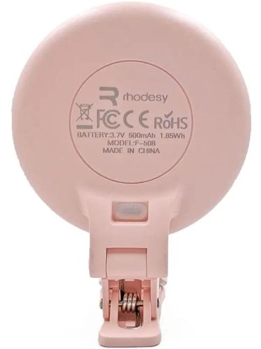 Світлодіодне LED селфи лампа кільце Ring Light Rhodesy F - 508 на телефон, світлова акумуляторна підсвічування з затискачем і регулюванням яскравості для фото