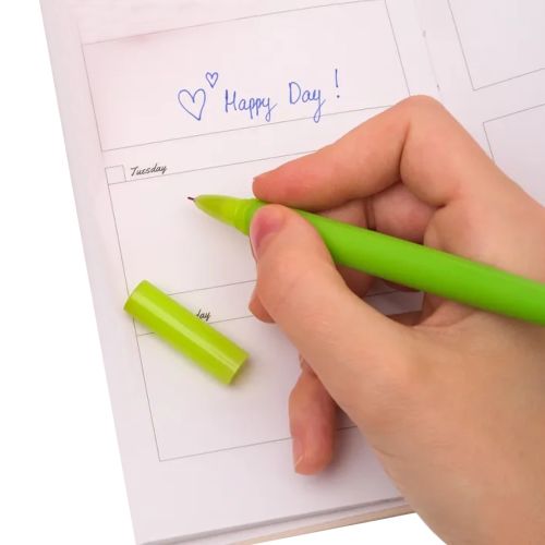 Гелева гнучка ручка у вигляді троянди Pensil Flowers ZF2088 23 см синя паста, Кулькова у вигляді квітки червона троянда товщина лінії 0.5мм для школи, Кулькова у вигляді квітки червона троянда