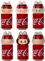 Дитяча плюшева іграшка The Monsters Labubu Coca Cola 15 см, М'яка колекційна фігурка сюрприз Лабубу в банці Кока кола для дітей