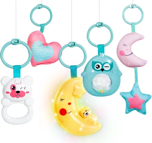 Музичний розвивальний килимок Beiens B210 з піаніно і підвісними іграшками, дитяча ігрова люлька для розвитку від 3-х місяців Baby Go Piano Playmat