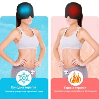 Маска для гарячої та холодної терапії Eye Pad відновлююча гелева шапочка від головного болю і мігрені з охолоджуючим і зігріваючим ефектом