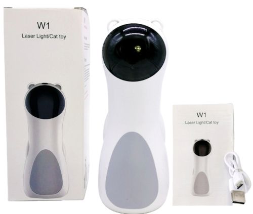 Автоматична лазерна іграшка Catget LY-876 W1 для котів і кішок, Смарт іграшка з лазером для домашніх тварин 5 режимів від USB і батарейок