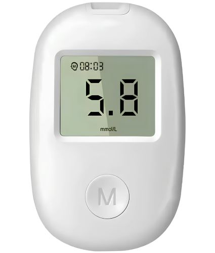 Глюкометр з тест смужками Blood Glucose Meter G-171A апарат для вимірювання та контролю цукру в крові, тестер глюкози для діабетиків на батарейках
