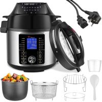 Мультиварка скороварка Domotec MS-7728 29 в 1 на 5.6 л електрична фритюрниця 1500W мультиповар з підігрівом, сенсорним дисплеєм і таймером MS7728