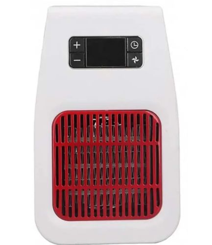 Настільний електричний обігрівач UKC PH-8006 900W з пультом ДУ і таймером, керамічний портативний тепловентилятор з дисплеєм від мережі Білий