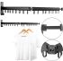 Настінна складна сушарка Wall Clothes Drying Rack на 2 секції 56 см для сушіння одягу до 30 кг, Вішалка з петлями для білизни з алюмінієвого сплаву