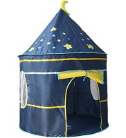 Дитячий ігровий намет замок Beautiful Cubby house 3 в 1 для дітей з наметом будиночком, тунелем і сухим басейном, збірний вігвам з сумкою Синій