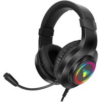 Ігрові дротові навушники Jedel GH - 248 з мікрофоном і RGB підсвічуванням для ПК, геймерські повнорозмірні навушники для комп'ютера і ноутбука 97130