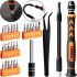 Універсальний комплект магнітних викруток 28 в 1 Screwdriver Set SW-91025 в кейсі, набір з 24 Викрутки пінцет і Подовжувач валу для розбору техніки