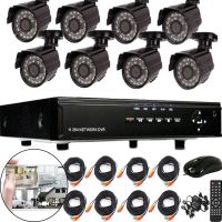 Комплект відеоспостереження провідний відеореєстратор CCTV XVR-TO801N на 8 камер 5mp, 8-канальний набір вуличних камер для зовнішнього спостереження