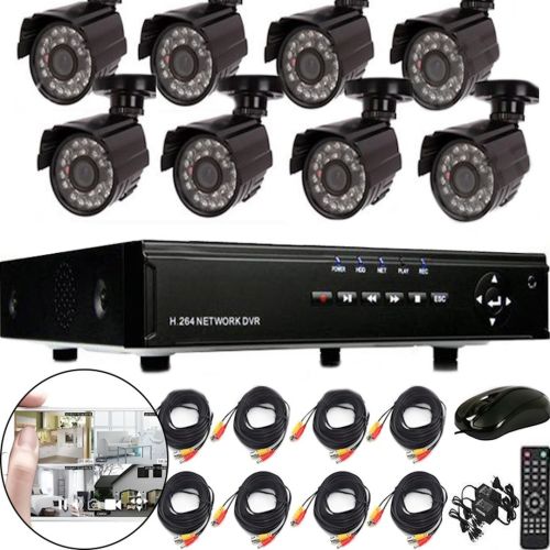 Комплект відеоспостереження провідний відеореєстратор CCTV XVR-TO801N на 8 камер 5mp, 8-канальний набір вуличних камер для зовнішнього спостереження