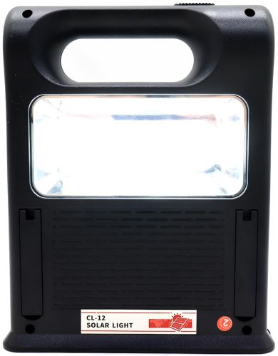 Портативна сонячна станція CcLamp CL - 12 30W акумуляторний світлодіодний LED ліхтар повербанк з 2 лампочками на сонячній батареї Power Bank