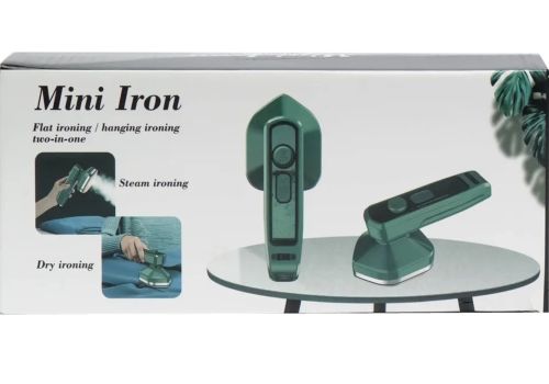 Паровий відпарювач Mini Dry Iron with Spray FZ-688 80 мл 2 в 1 для сухого і вологого прасування, ручний вертикальний парогенератор, дорожня праска