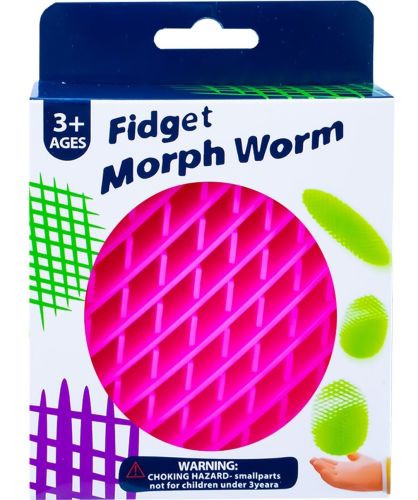 Розтягується дитяча іграшка антистрес Черв'як непосида Fidget Morph Worm для рук, телескопічна сітка трансформер черв'як для дітей і дорослих