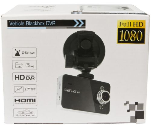 Автомобільний відеореєстратор DVR K6000 Full HD Vehicle Blackbox DVR 1080P, DVR 6000 FullHD, авторегістратор екран 2,4 дюйма в салон машини чорний