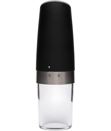 Электрическая мельница для специй Spice Bottle Electronic ZX-D32 измельчитель для соли и перца с гравитационным датчиком и подсветкой на батарейках