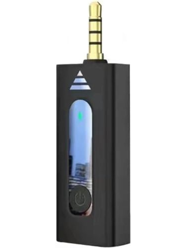 Петличный двойной микрофон K35 с AUX для смартфона с прищепкой на одежду, Петличка 2 микрофона с шумоподавлением для блогера 3,5 мм до 20м Черная