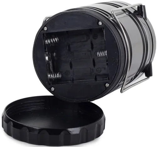 Світлодіодний кемпінговий ліхтар Power Line WF86 30LED від батарейок 3W, розкладна лампа ліхтарик на батарейках для аварійного освітлення 3Вт Чорний