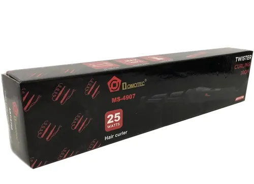 Професійна конусна плойка Domotec MS-4907 для спіральної завивки і укладання волосся Афрокудрі, конусоподібна плойка для локонів MS 4907 Червона