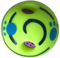 Хихикаючий м'яч для собак Wobble Wag Giggle Ball D-14, інтерактивна іграшка для гри з собакою іграшка-м'яч звуковий з термопластичної гуми